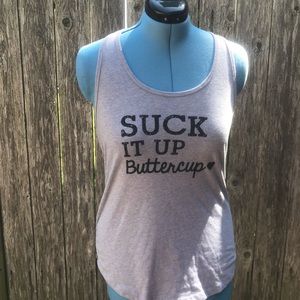 Heather grey workout tank top